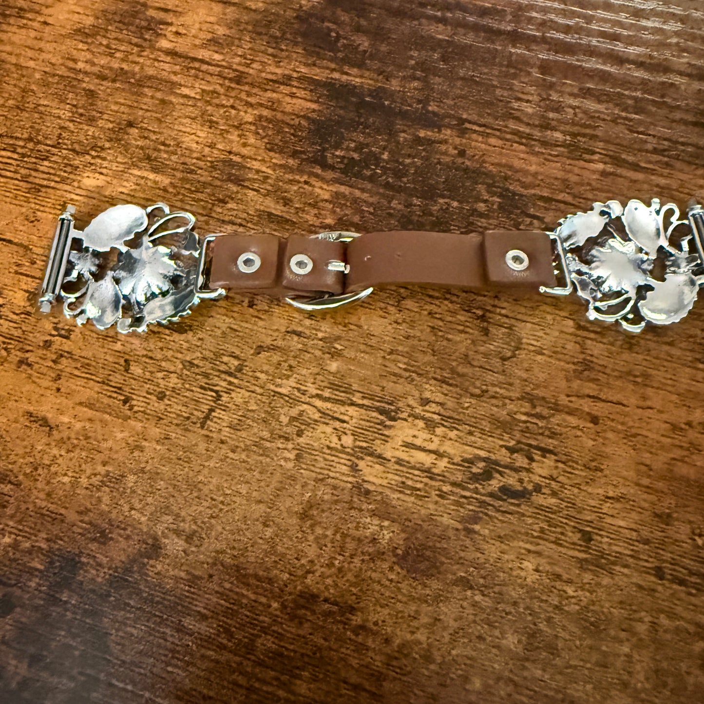 Handcrafted Cowgirl Apple Watch Band Turquoise Brown Leather