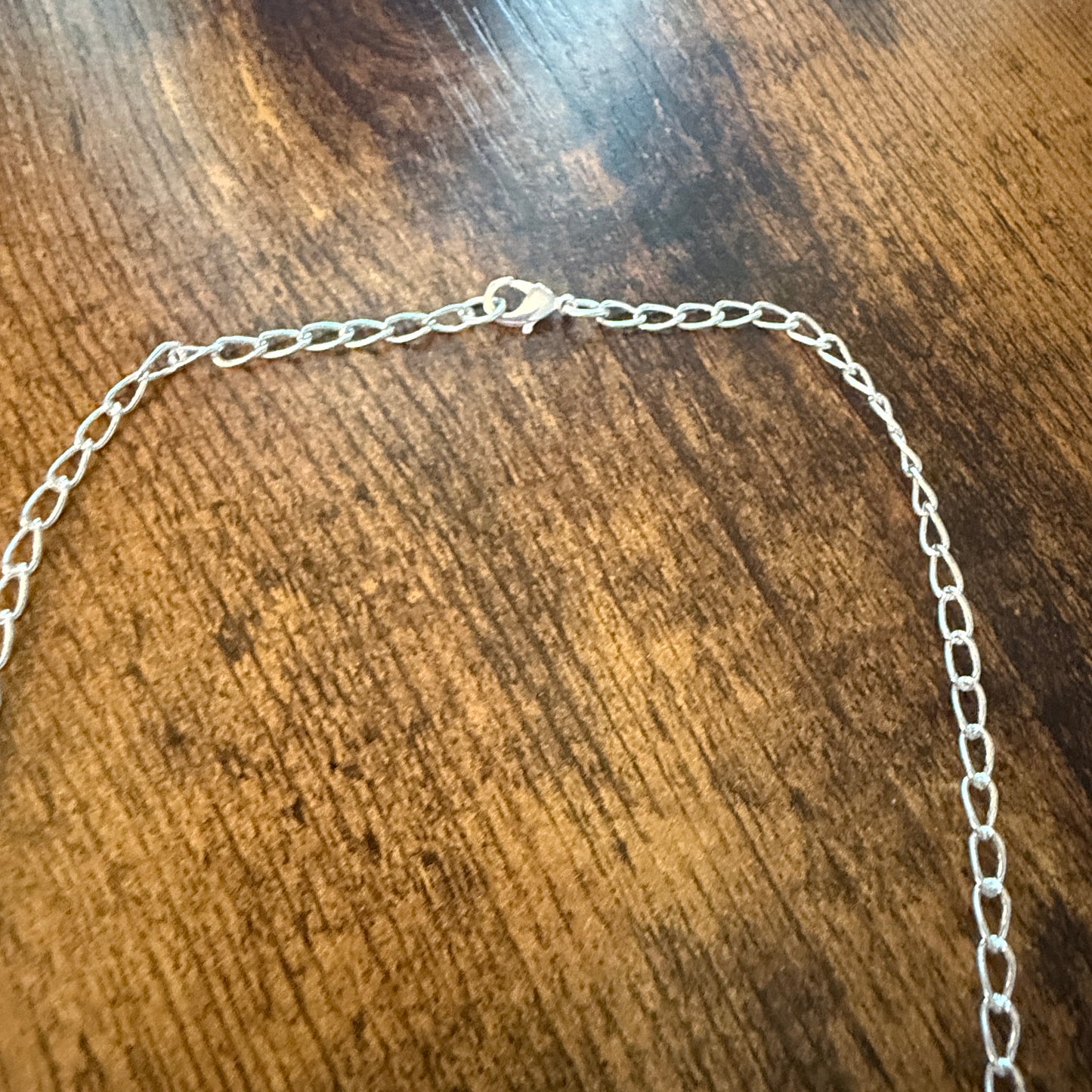 Pink Dahlia Spiny Oyster Gemstone Necklace 925 Sterling Silver Handmade