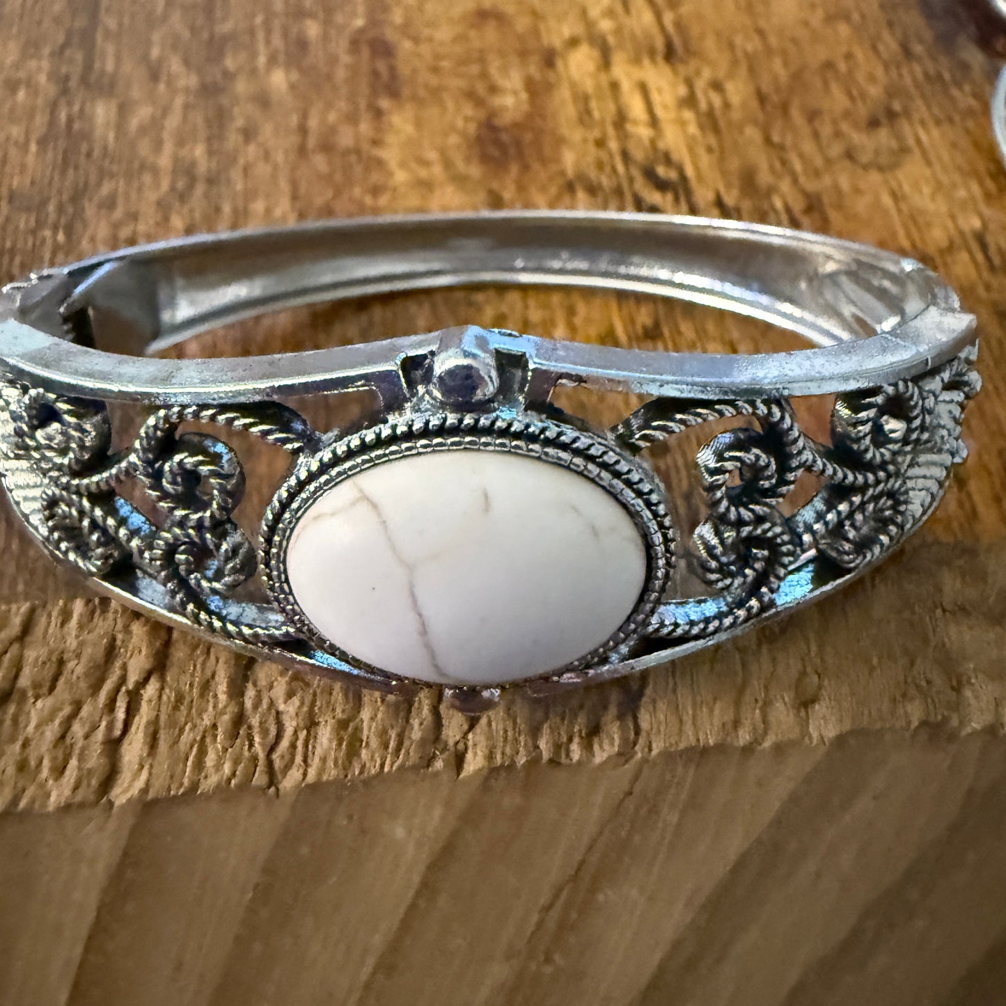 Handcrafted Three Strand Silver Pearl Butterfly Four Piece Jewelry Set