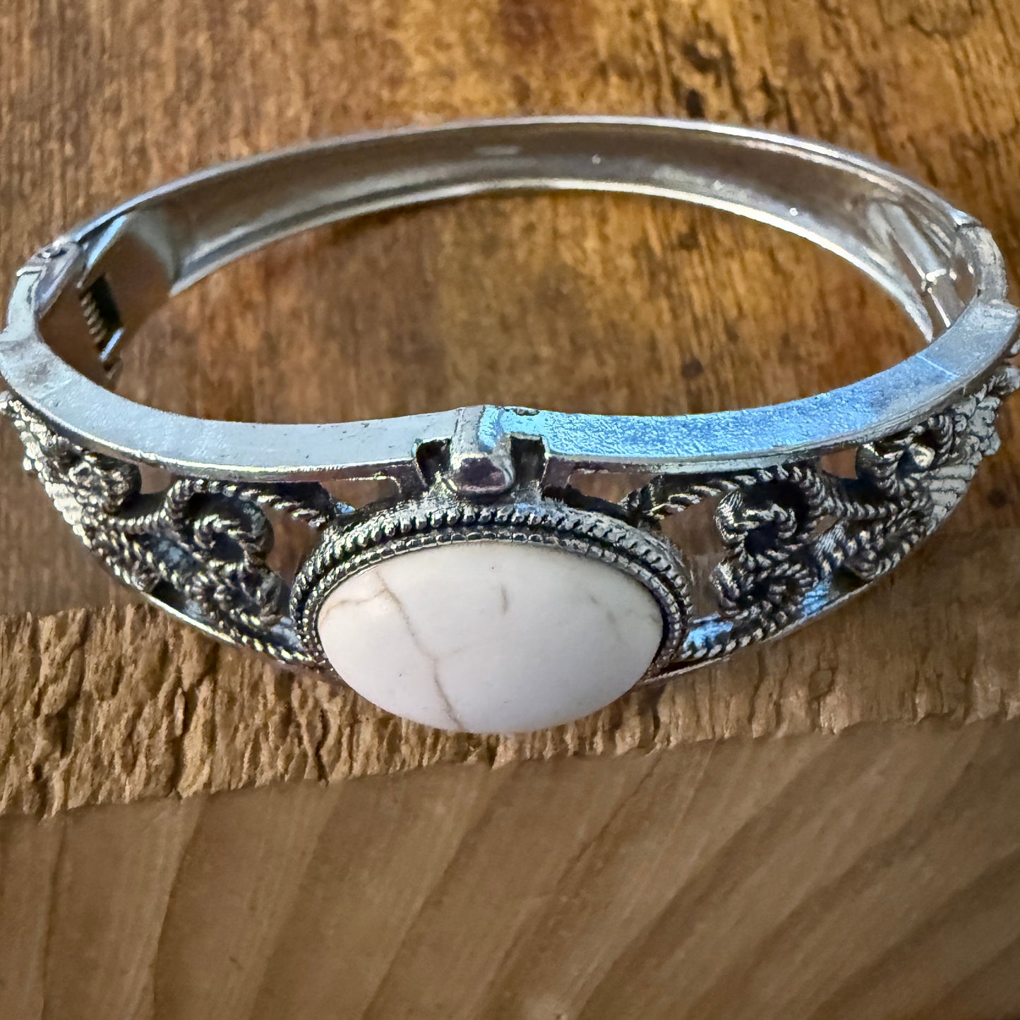 Handcrafted Three Strand Silver Pearl Butterfly Four Piece Jewelry Set