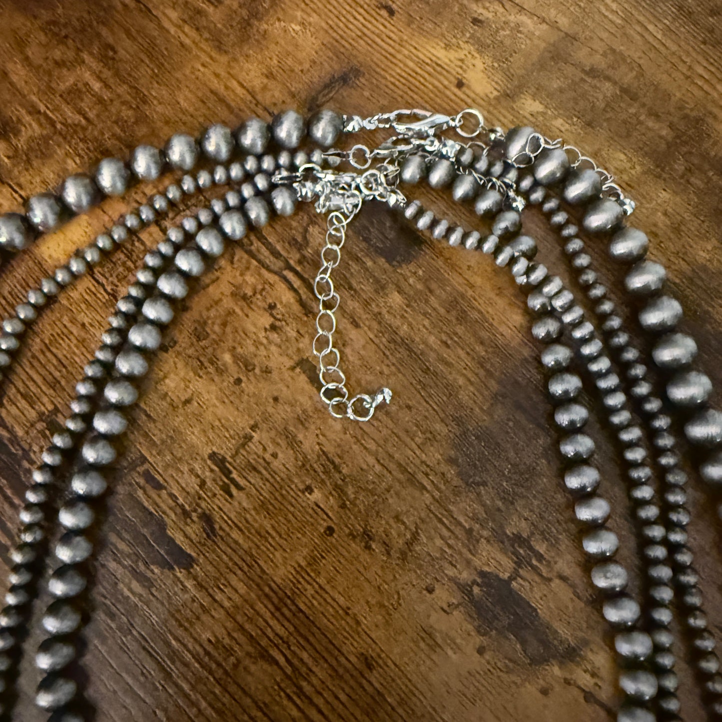 Turquoise Bead Pearl Long Necklace Bohemian Vintage Style Charm