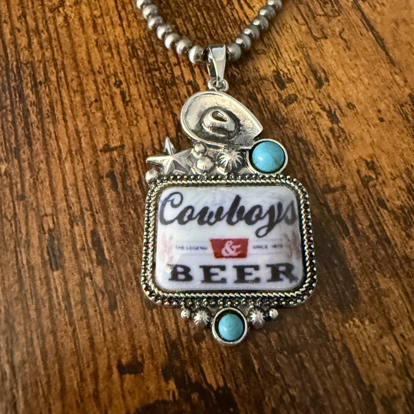 Western Cowboy Silver Pearl Choker Necklace For Elegant Jewelry