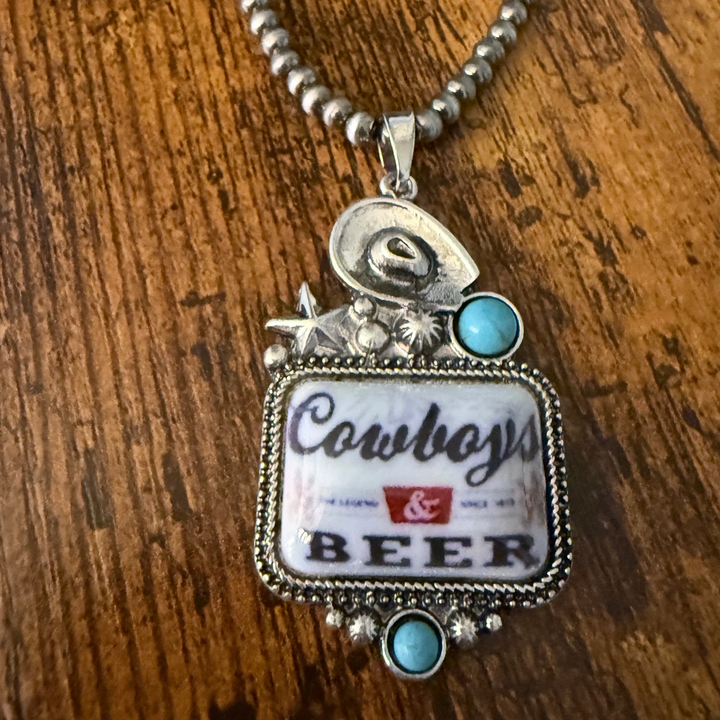 Western Cowboy Silver Pearl Choker Necklace For Elegant Jewelry