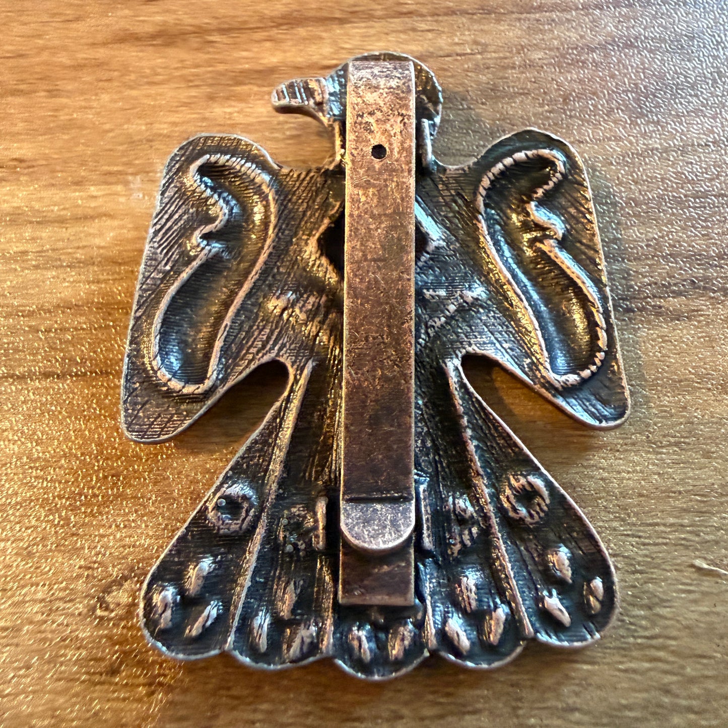 Navajo Style Copper Thunderbird Pendant Or Belt Slide, 2 Inch