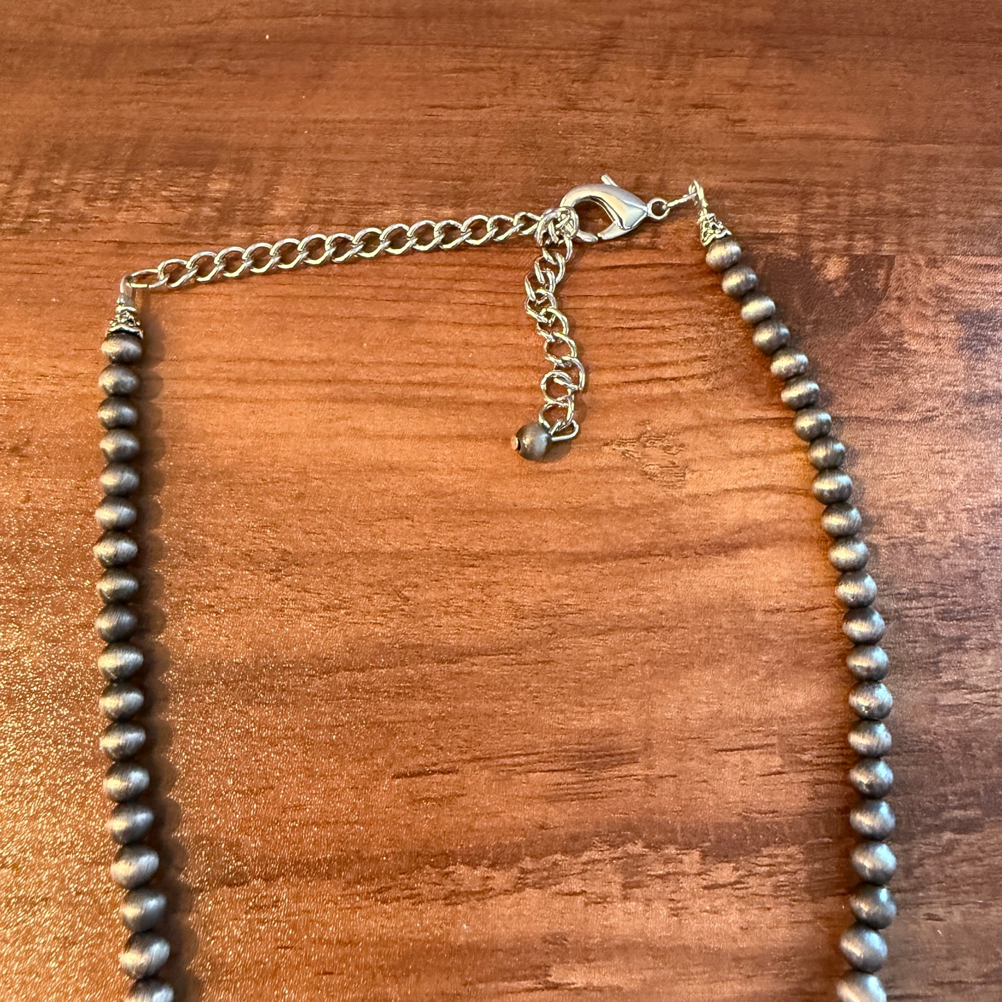 Squash Blossom Turquoise Necklace 18 to 23 Inch Extender