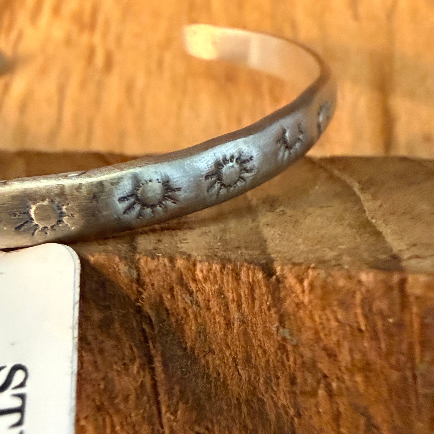 Navajo Style Lone Mountain Turquoise Cluster Sterling Silver Cuff Bangle Adjustable