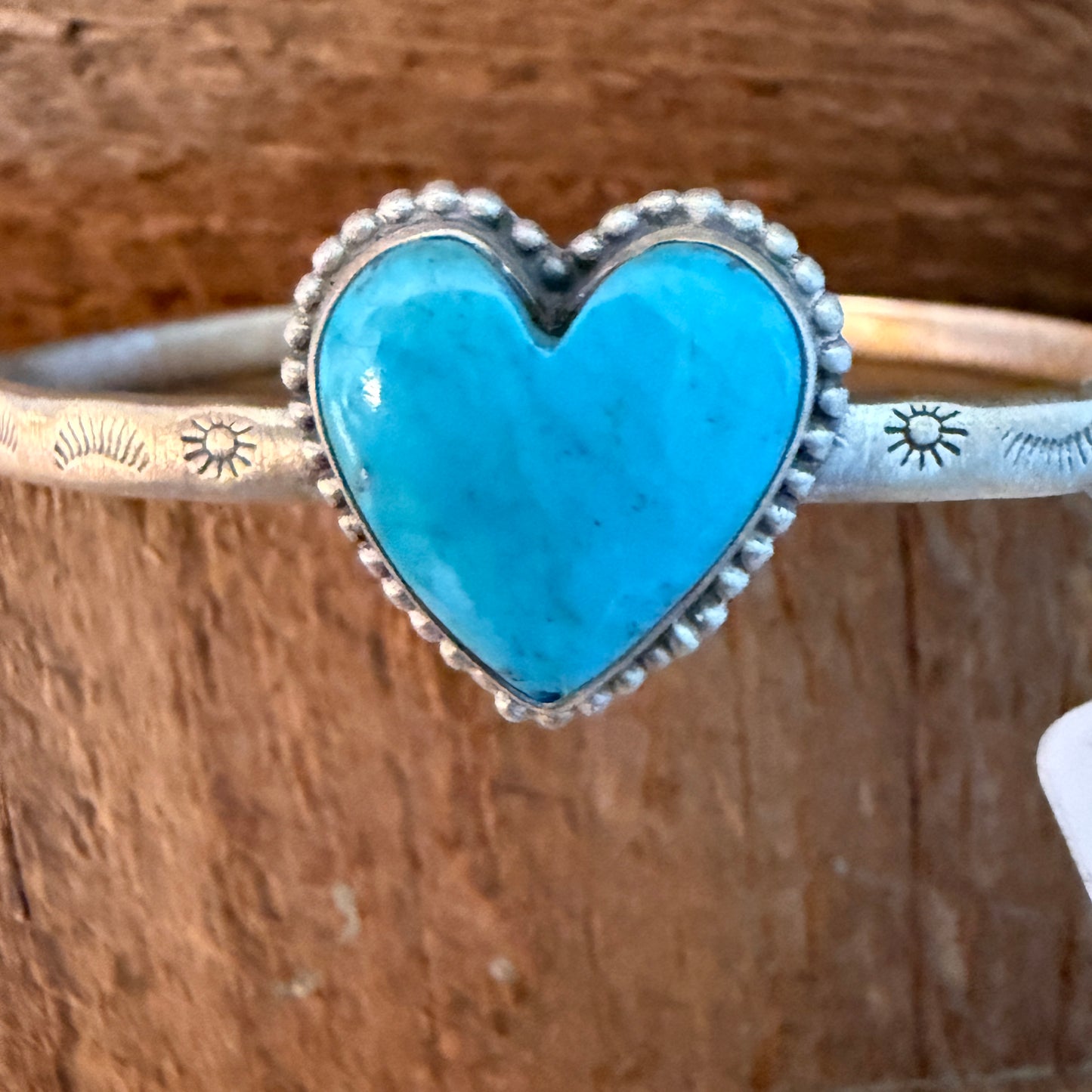 Navajo Inspired Tonopah Turquoise Sterling Silver Cuff Bracelet Adjustable