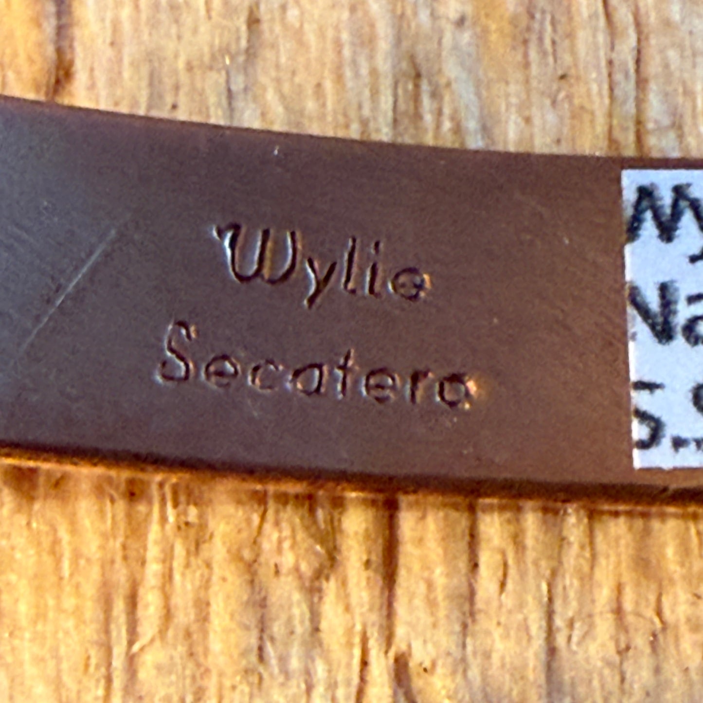 Handcrafted Wylie Secatero Signed Copper Sterling Silver Cuff Bracelet, Size 7