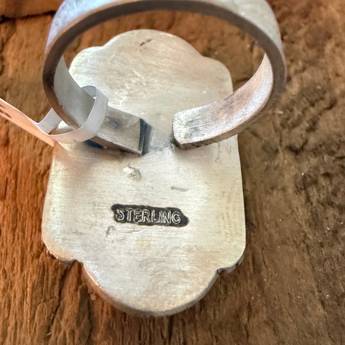 Handcrafted Dry Creek Turquoise Gemstone Ring Sterling Silver Adjustable