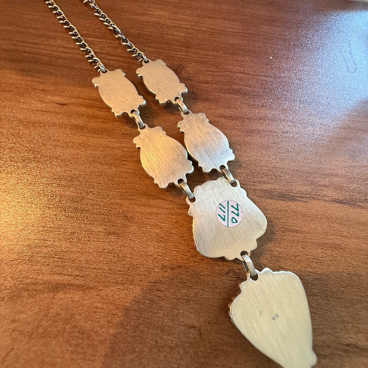 Handcrafted White Water 6 Gemstone Y Lariat Necklace Sterling Silver