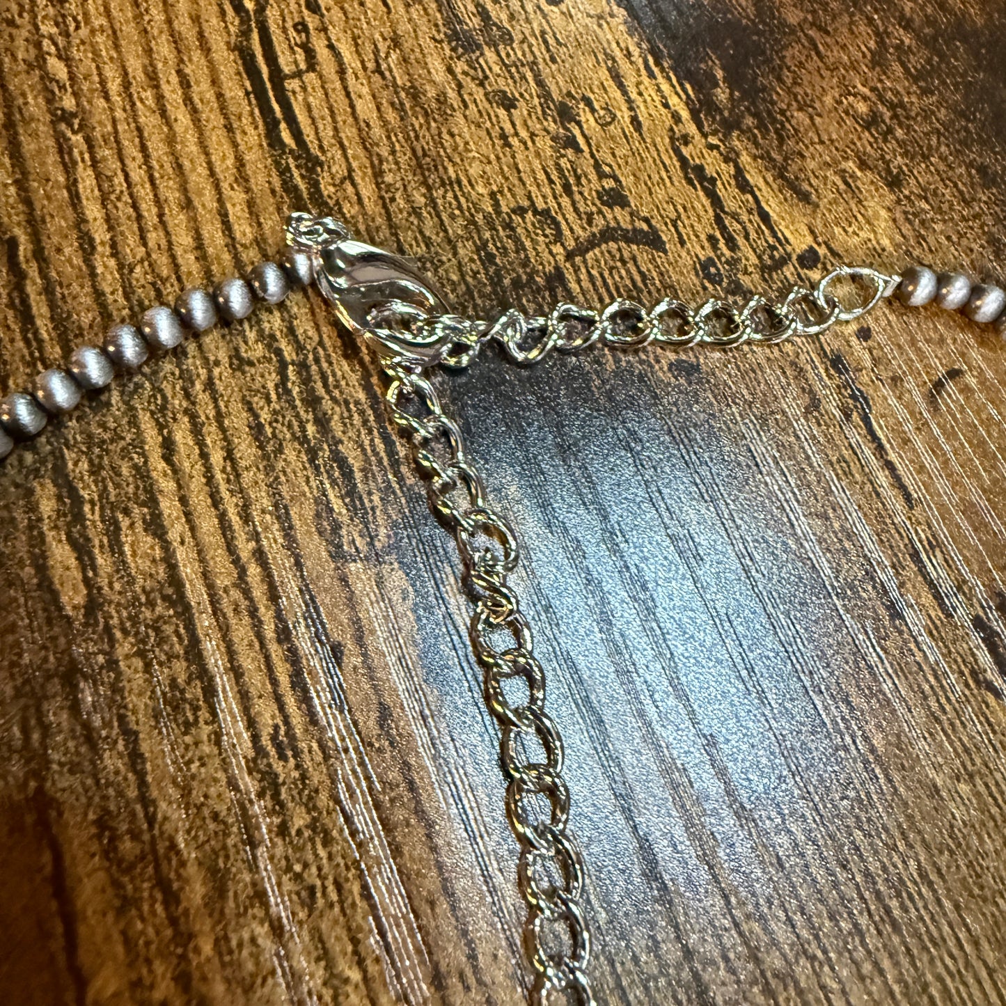 Handmade Navajo Style Turquoise Necklace 17 to 22 Inches with 4mm Beads