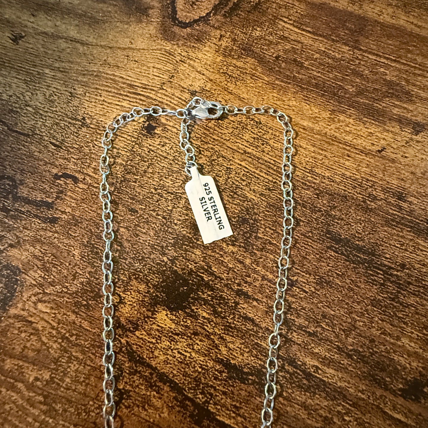 Navajo Inspired Palomino Three Gemstone Lariat Necklace 18 Inch Sterling Silver