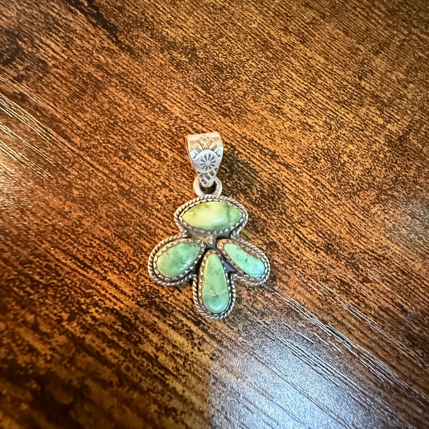 Lone Mountain Sonoran Gold Turquoise Pendant Sterling Silver