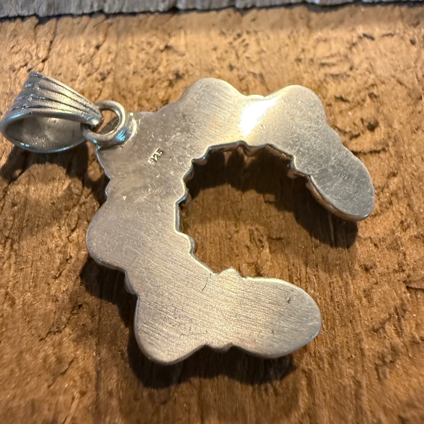 Spiny Oyster Coral And Kingman Turquoise Squash Pendant In Sterling Silver