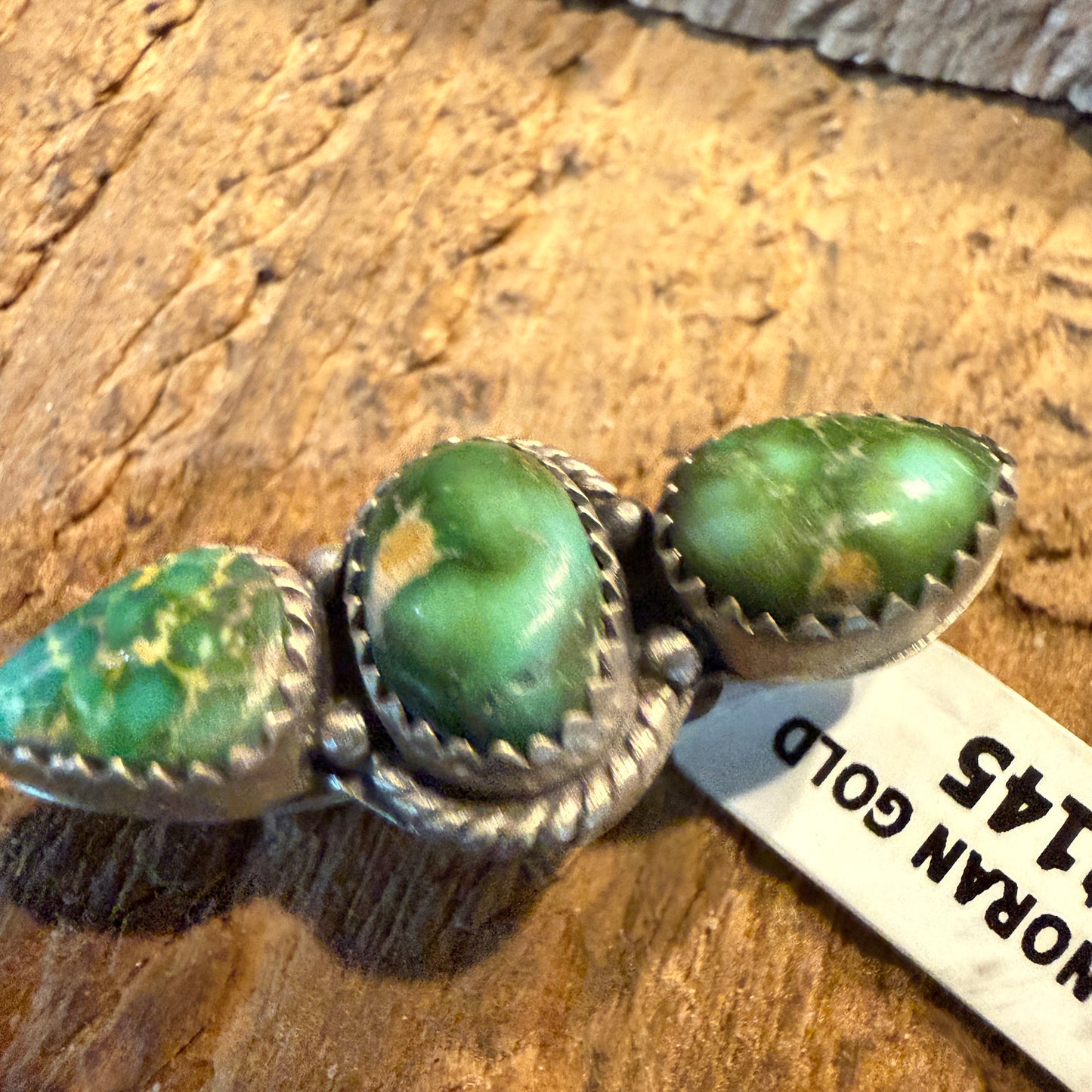 Sonoran Gold Turquoise Gemstone Watch Band Charm in Sterling Silver Adjustable