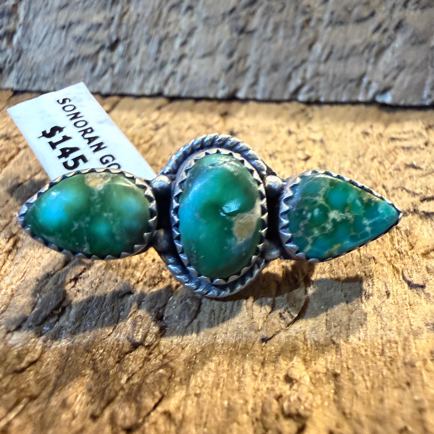 Sonoran Gold Turquoise Gemstone Watch Band Charm in Sterling Silver Adjustable