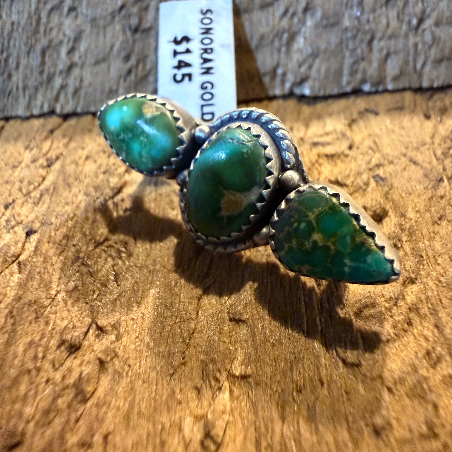 Sonoran Gold Turquoise Gemstone Watch Band Charm in Sterling Silver Adjustable