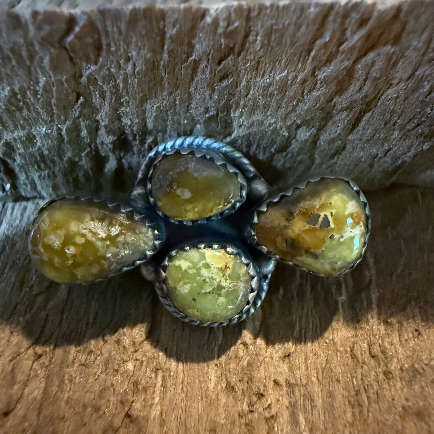 Palomino Turquoise Gemstone Slider Charm for Sterling Silver Watch Band