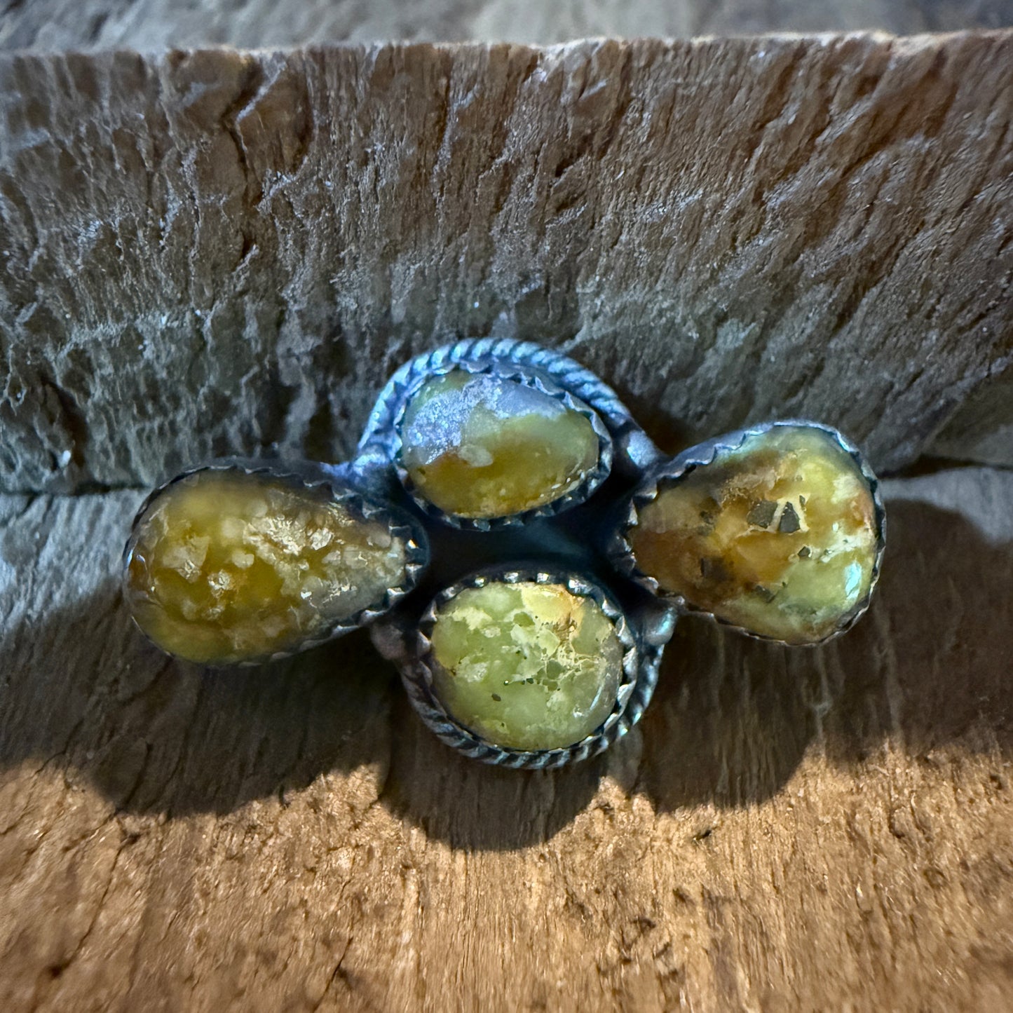 Palomino Turquoise Gemstone Slider Charm for Sterling Silver Watch Band