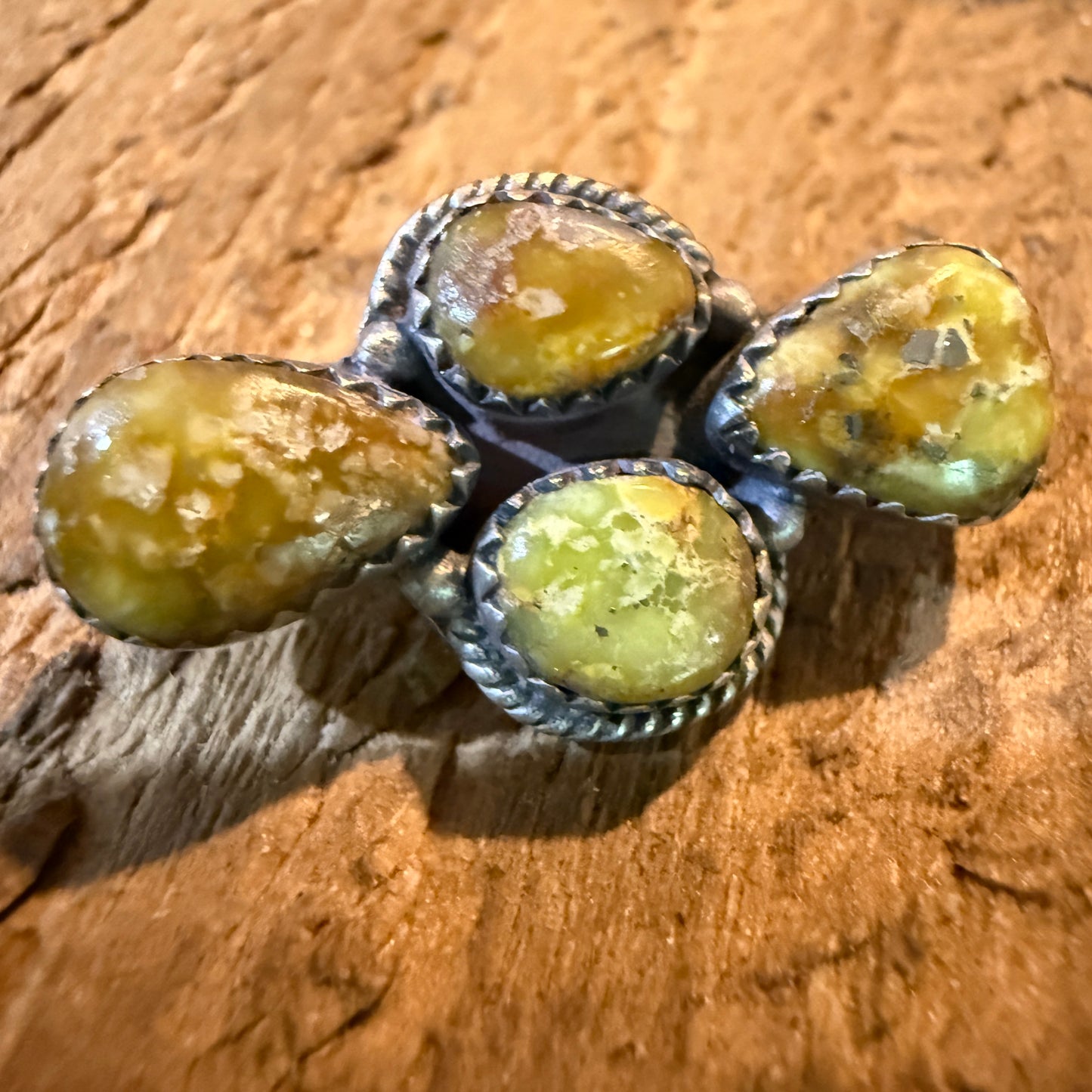 Palomino Turquoise Gemstone Slider Charm for Sterling Silver Watch Band