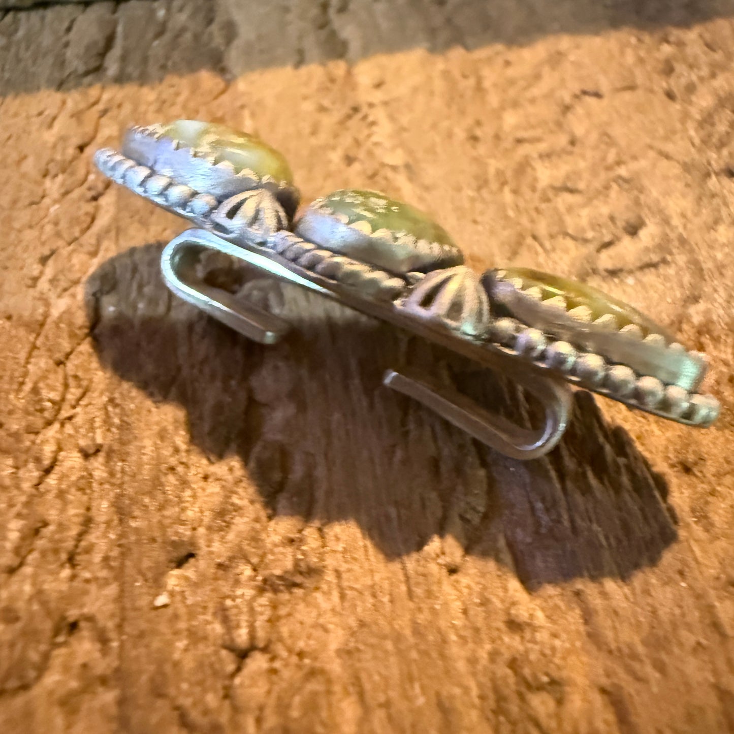 Palamino Turquoise Gemstone Slider Watch Band Charm In Sterling Silver
