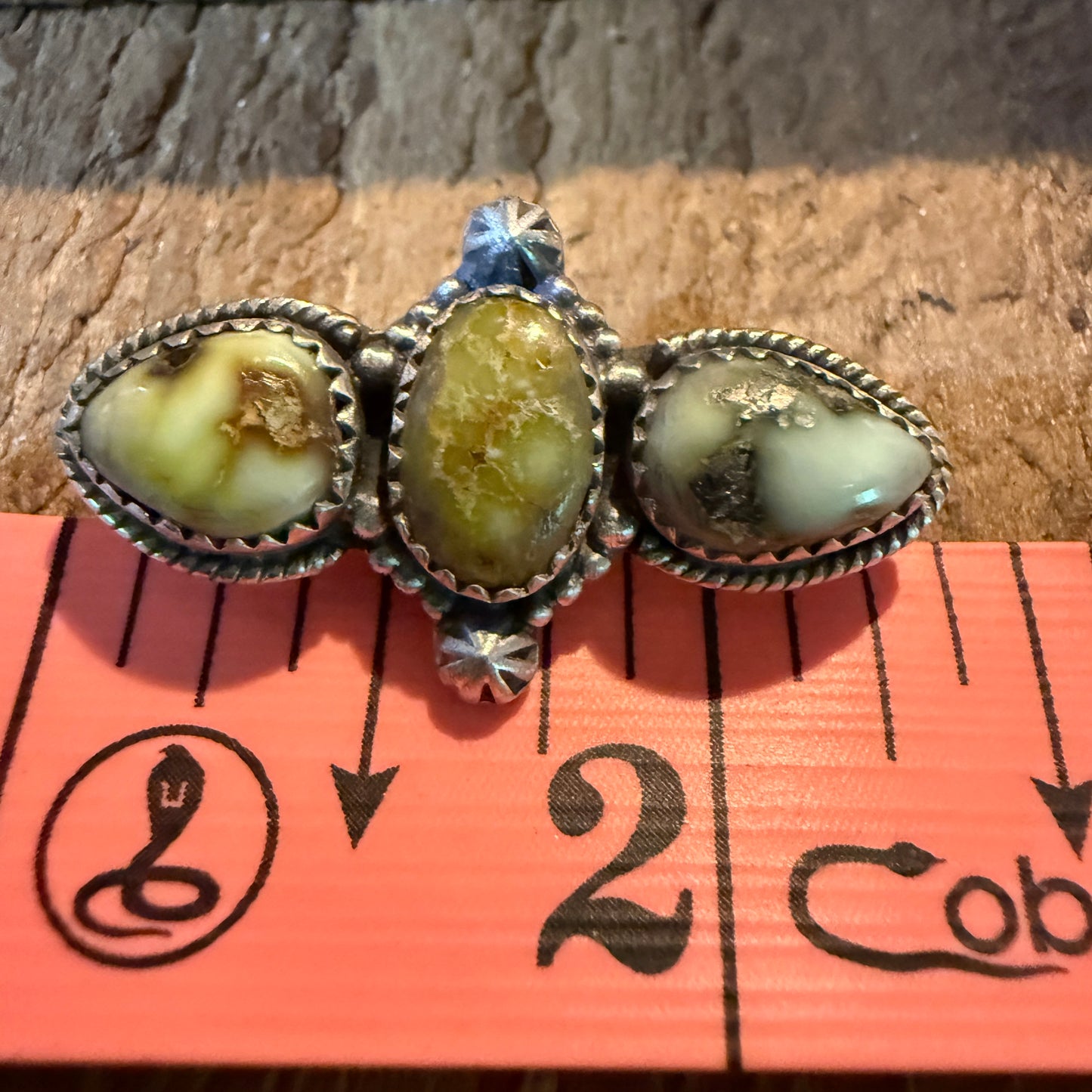 Palomino Turquoise Gemstone Slider Watch Band Charm In Sterling Silver