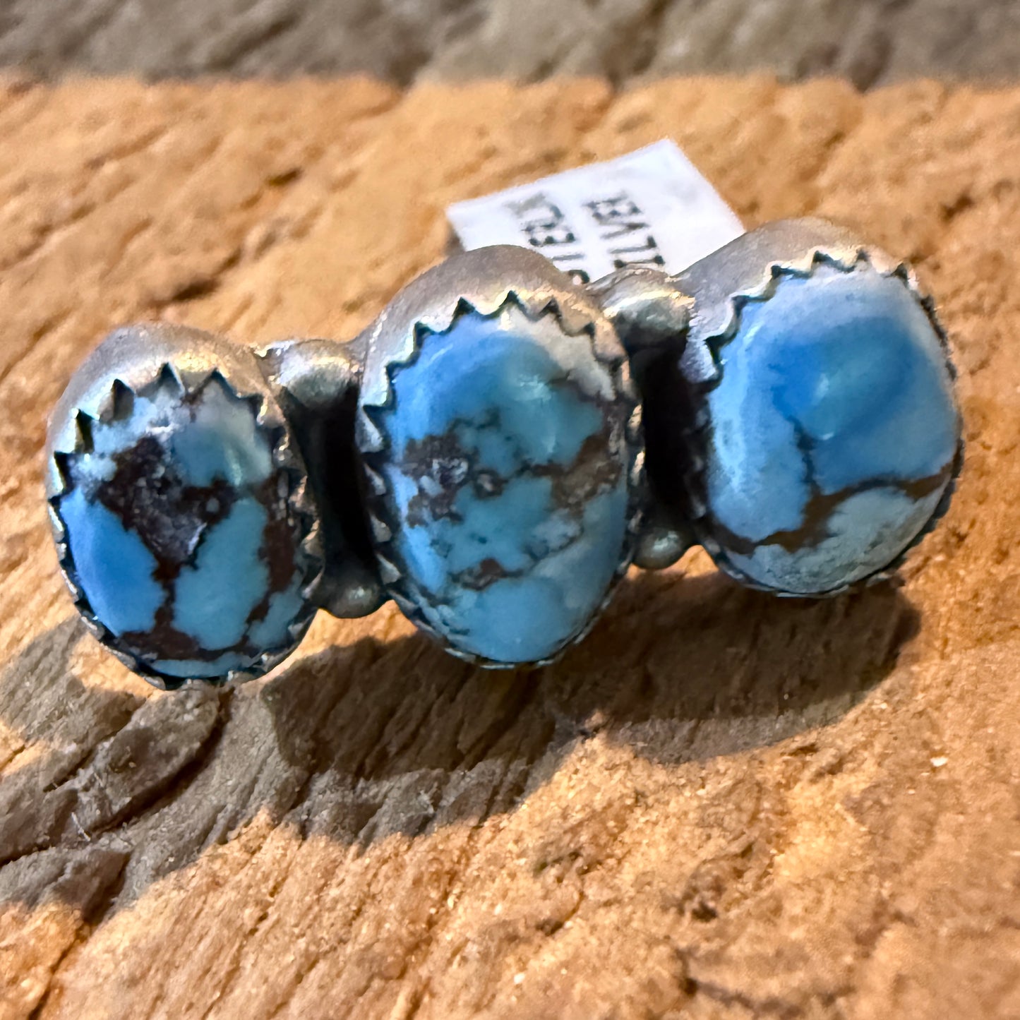 Golden Hills Turquoise Gemstone Slider Flex Watch Band Charm Sterling Silver