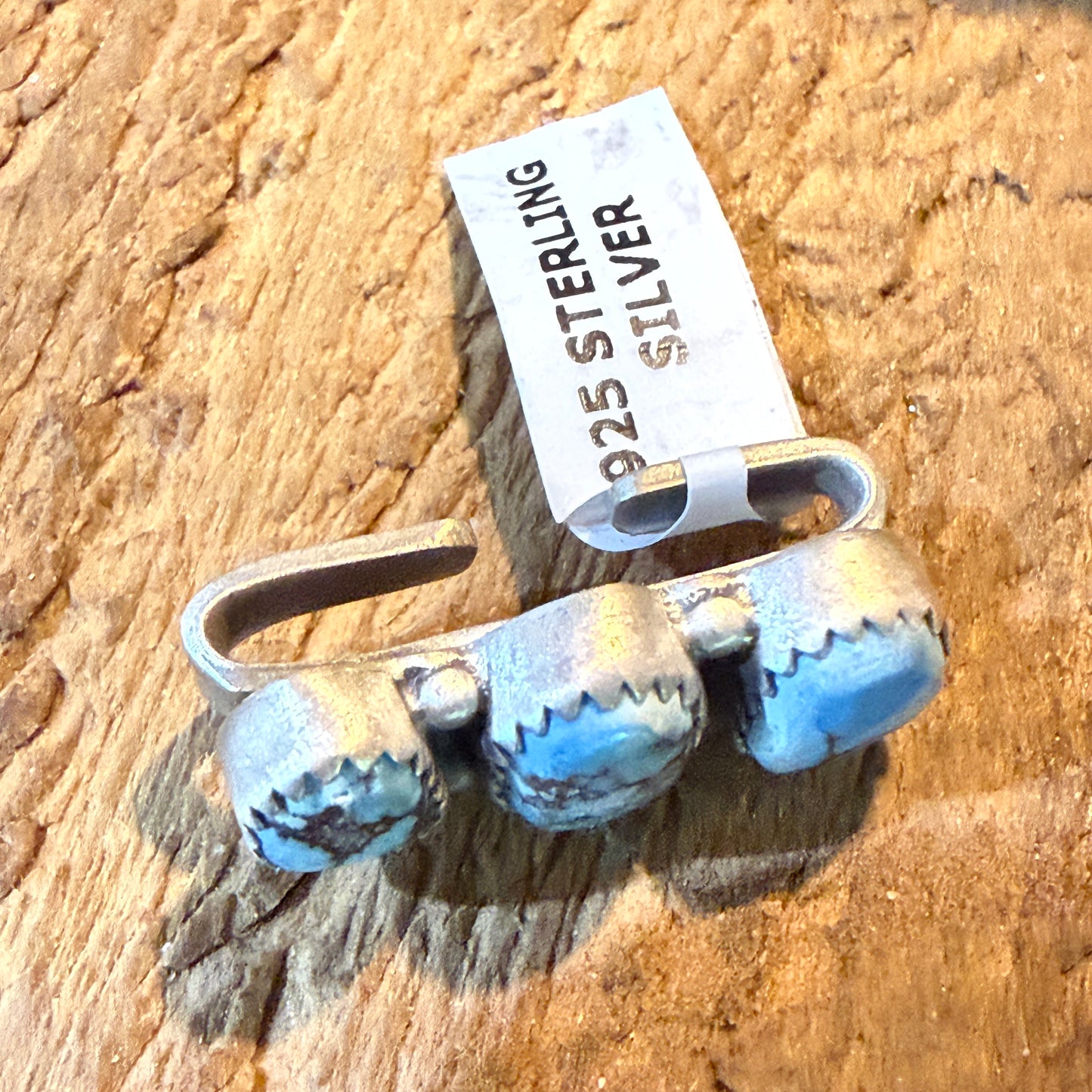 Golden Hills Turquoise Gemstone Slider Flex Watch Band Charm Sterling Silver