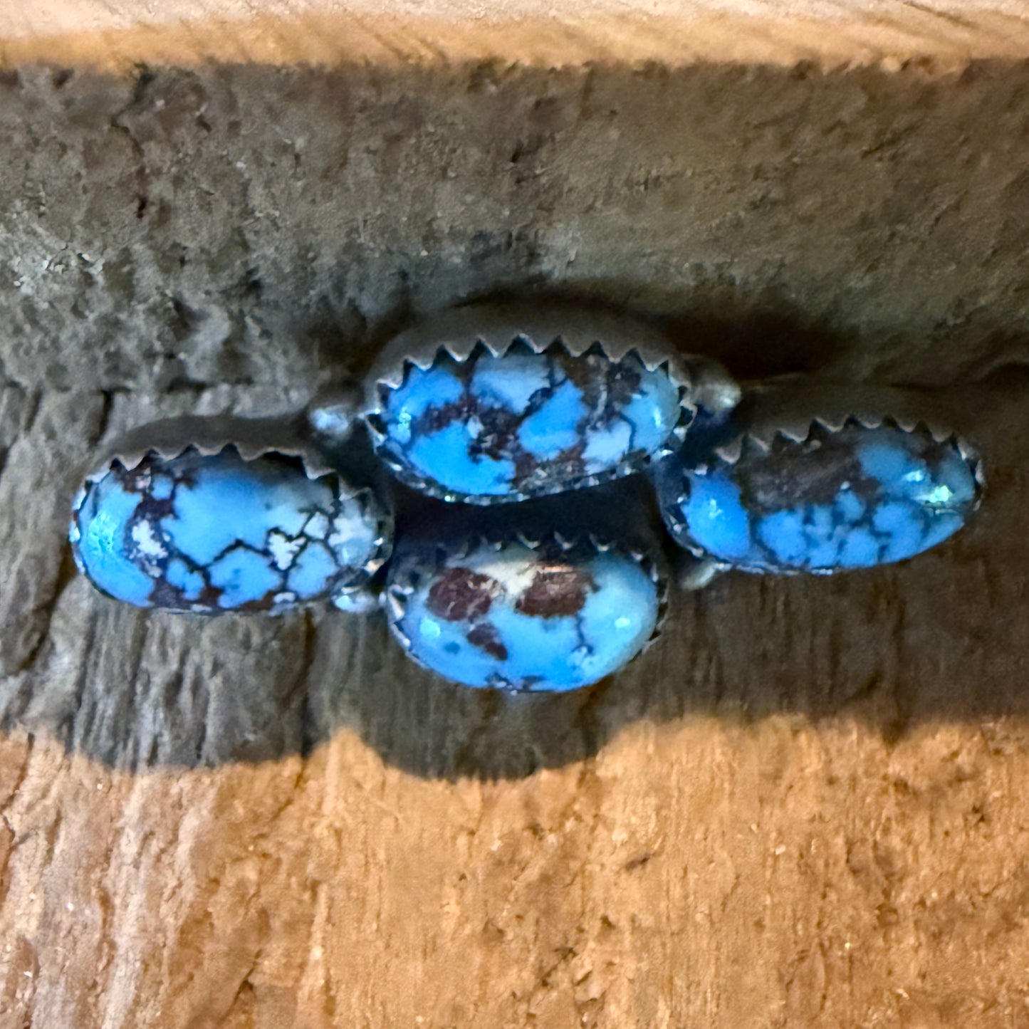 Golden Hills Turquoise Gemstone Slider Flex Watch Band Charm Sterling Silver