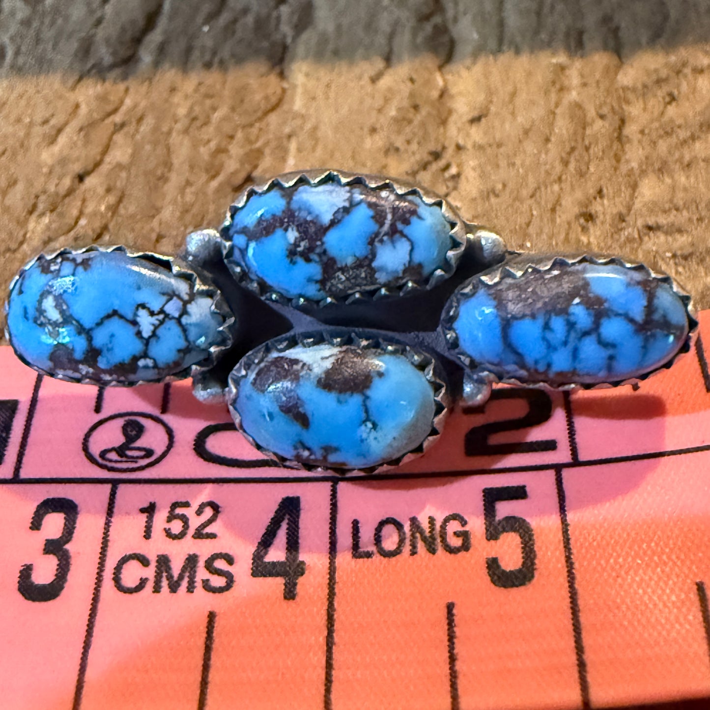 Golden Hills Turquoise Gemstone Slider Flex Watch Band Charm Sterling Silver