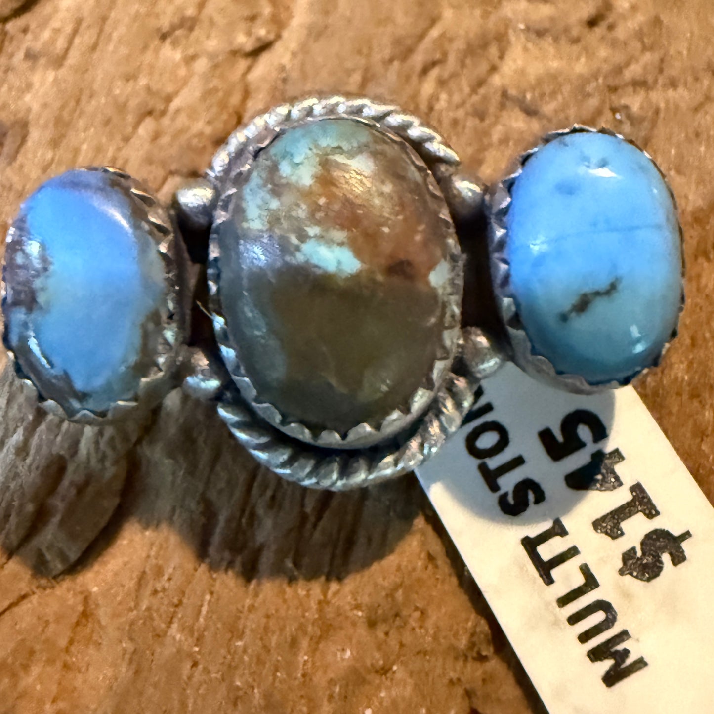 Golden Hills Turquoise Gemstone Slider Flex Watch Band Charm In Sterling Silver
