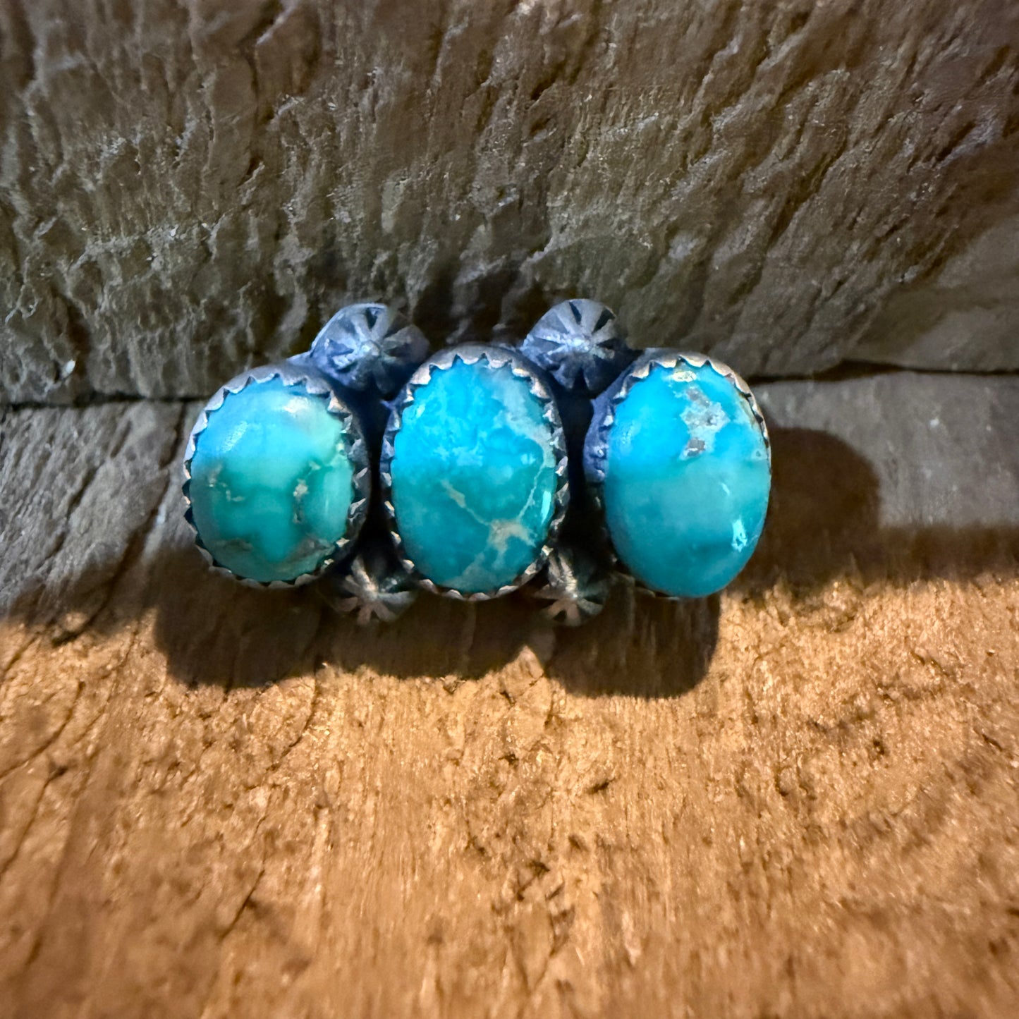 White Water Turquoise Gemstone Slider Flex Watch Band Charm Sterling Silver