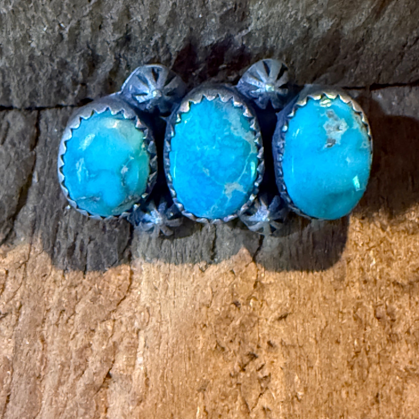 White Water Turquoise Gemstone Slider Flex Watch Band Charm Sterling Silver