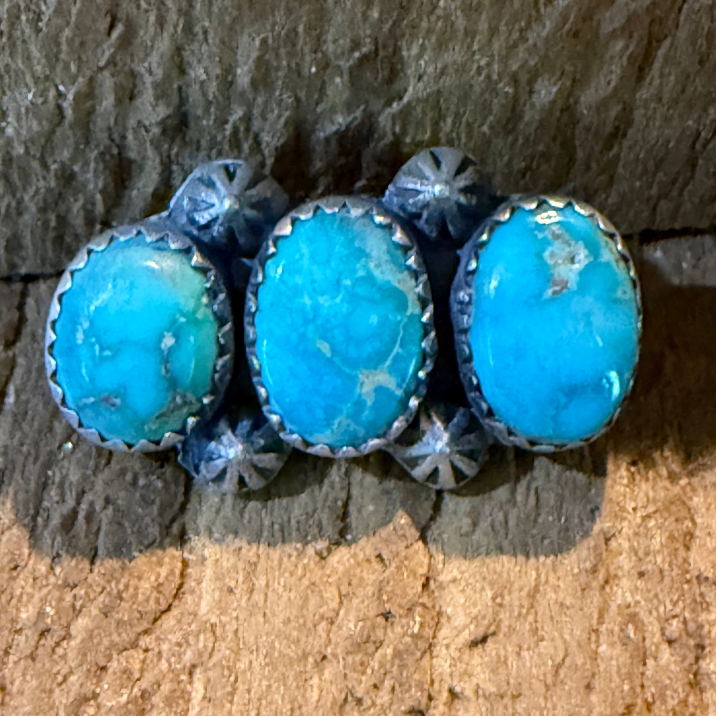 White Water Turquoise Gemstone Slider Flex Watch Band Charm Sterling Silver