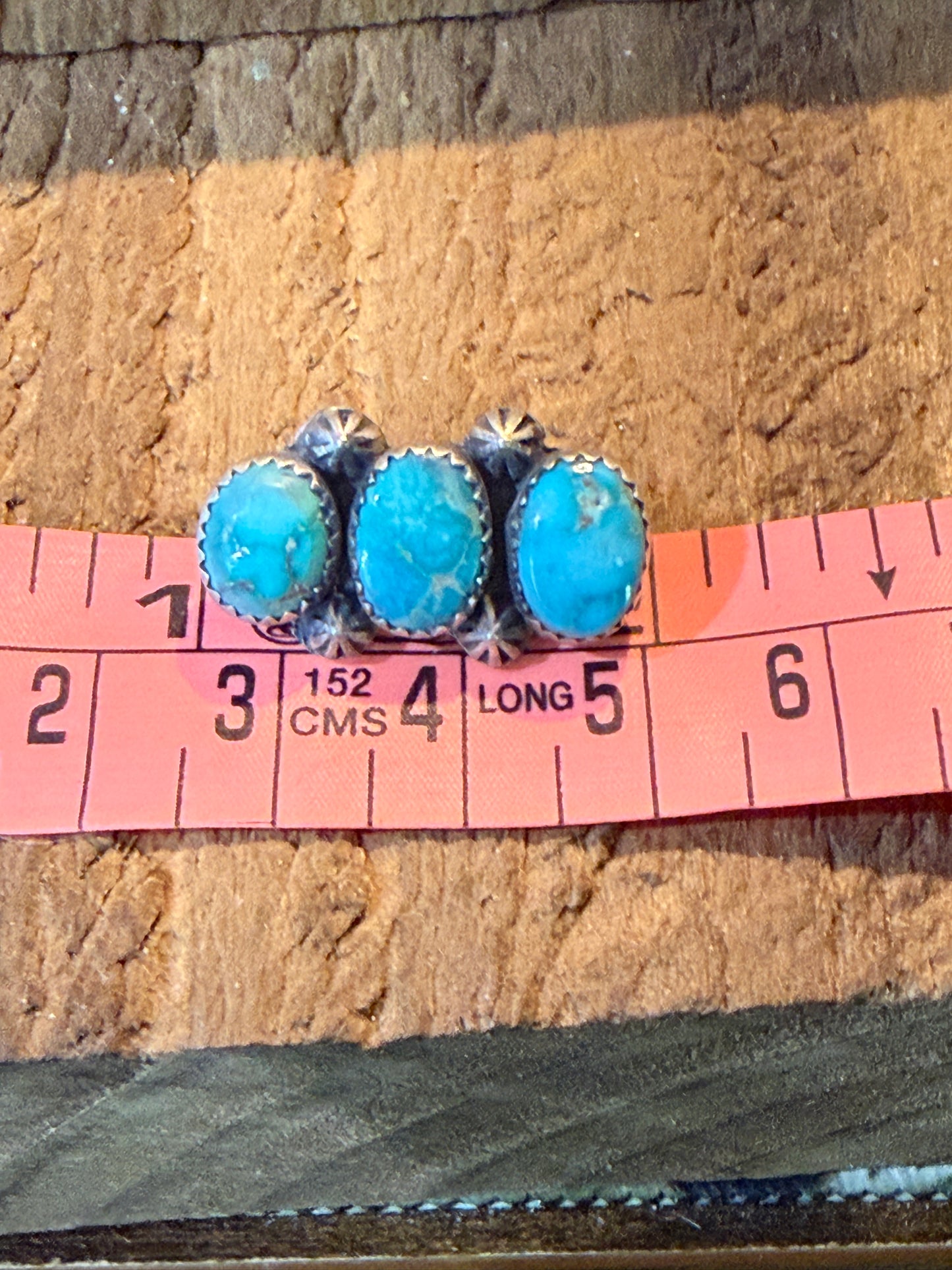 White Water Turquoise Gemstone Slider Flex Watch Band Charm Sterling Silver