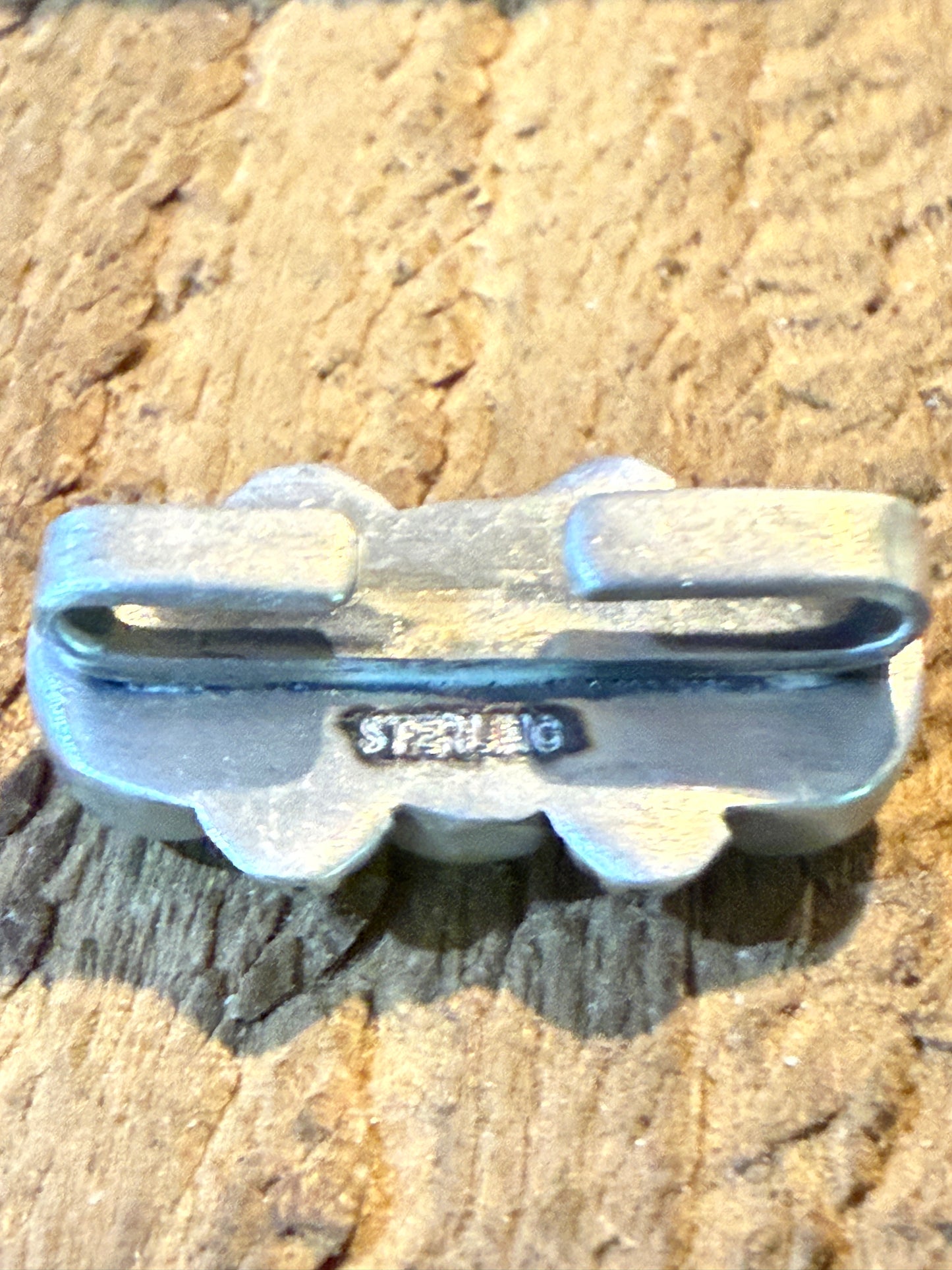 White Water Turquoise Gemstone Slider Flex Watch Band Charm Sterling Silver