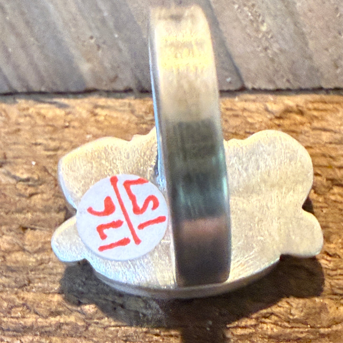 White Water and Palamino Turquoise Four Stone Adjustable Ring Sterling Silver