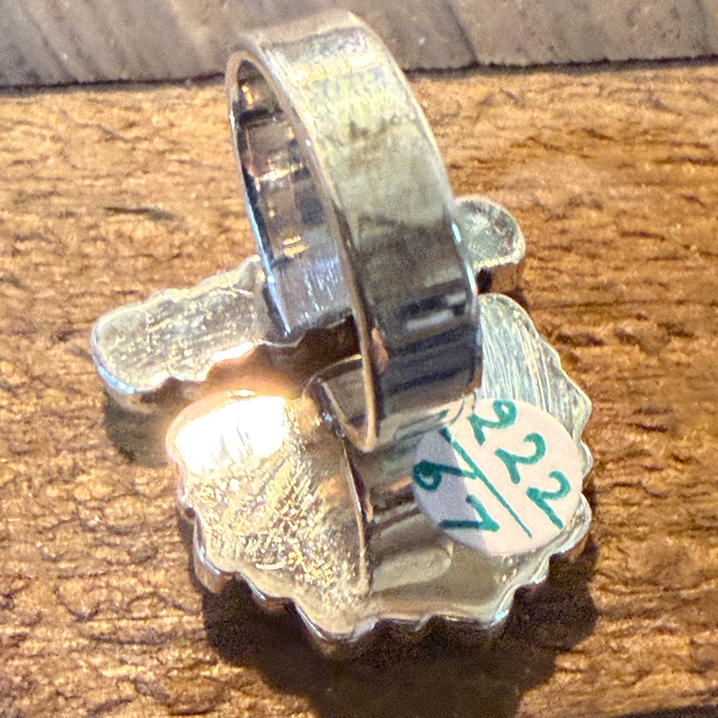 Sonoran Gold Turquoise Gemstone Cluster Ring Adjustable in Sterling Silver