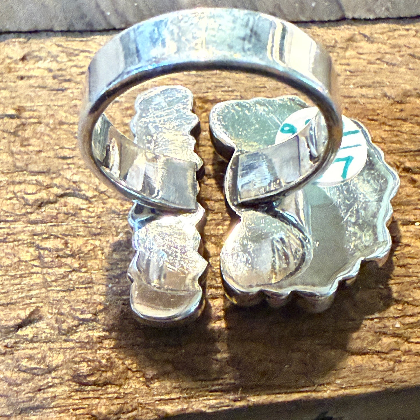 Sonoran Gold Turquoise Gemstone Cluster Ring Adjustable in Sterling Silver
