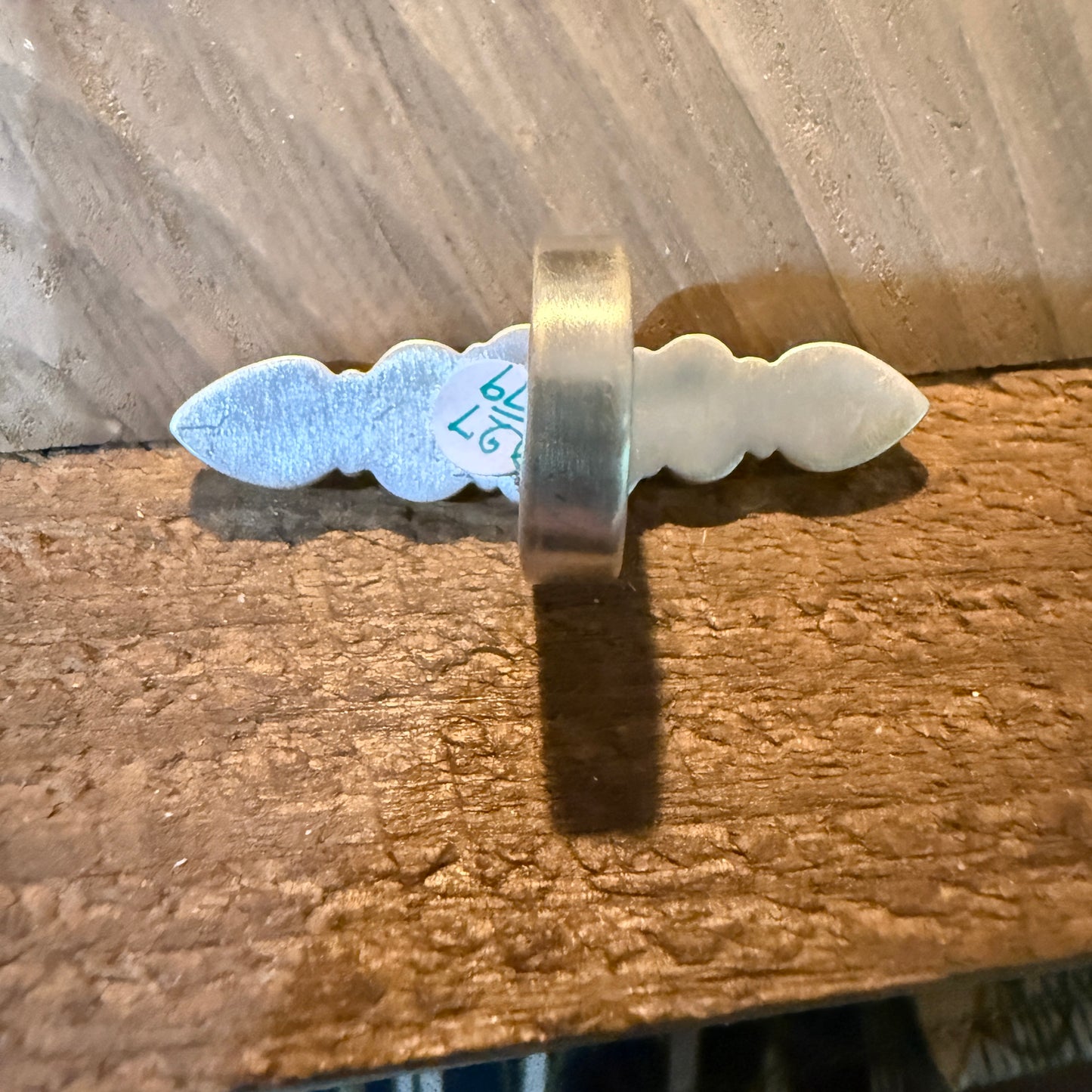 Pilot Mountain Turquoise Five Stone Adjustable Ring Sterling Silver