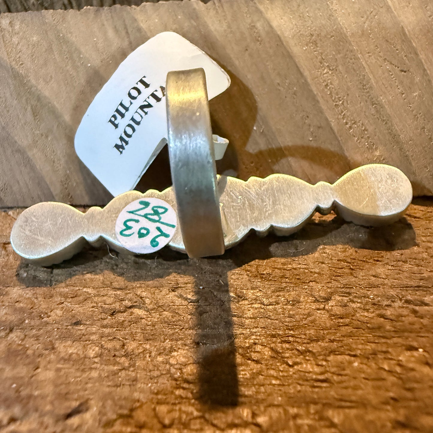 Pilot Mountain Turquoise Adjustable Gemstone Sterling Silver Statement Ring