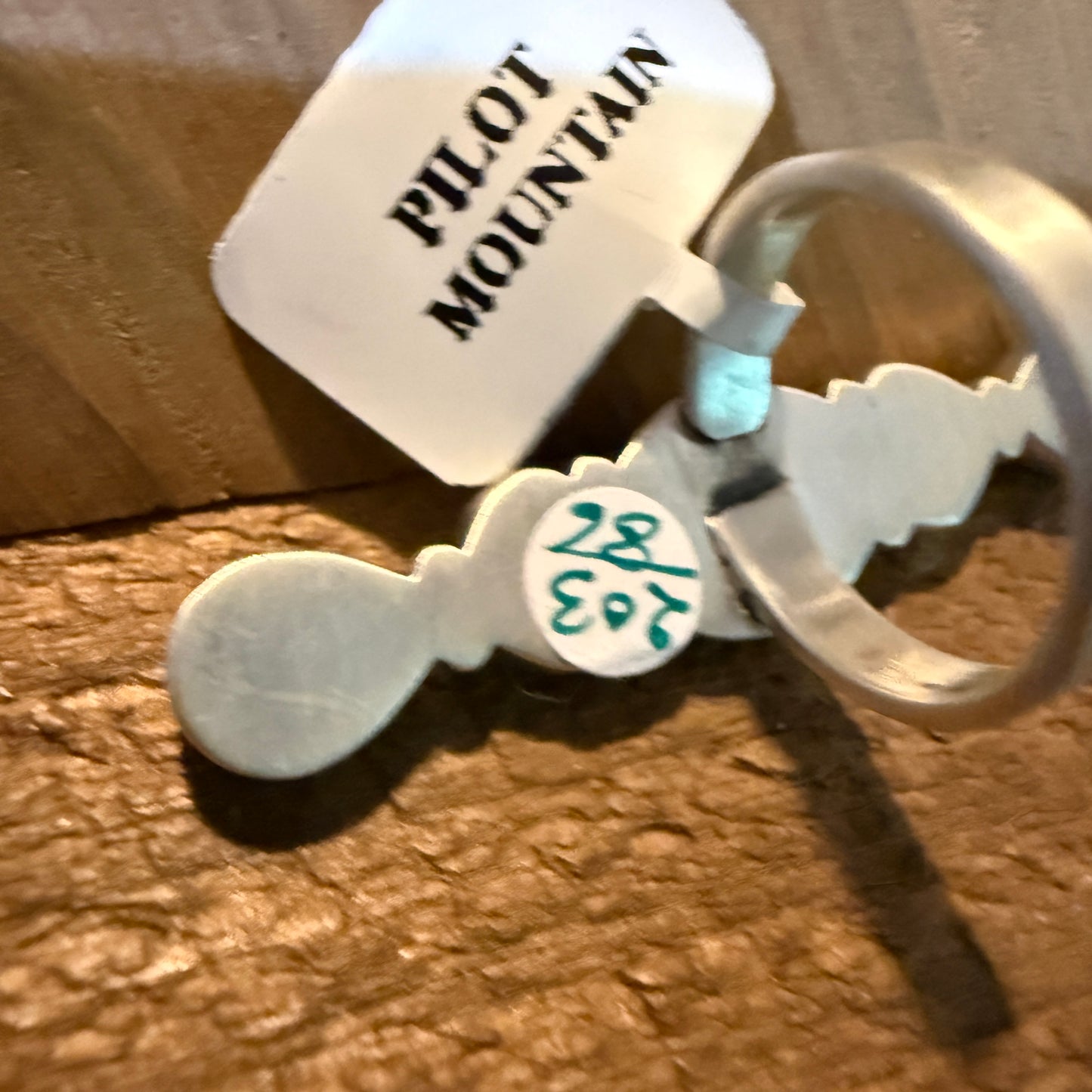 Pilot Mountain Turquoise Adjustable Gemstone Sterling Silver Statement Ring