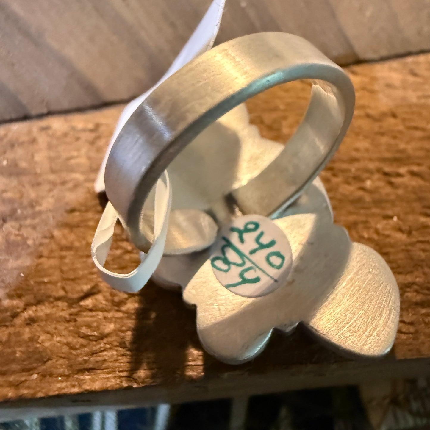Pilot Mountain Turquoise Gemstone Adjustable Statement Ring Sterling Silver