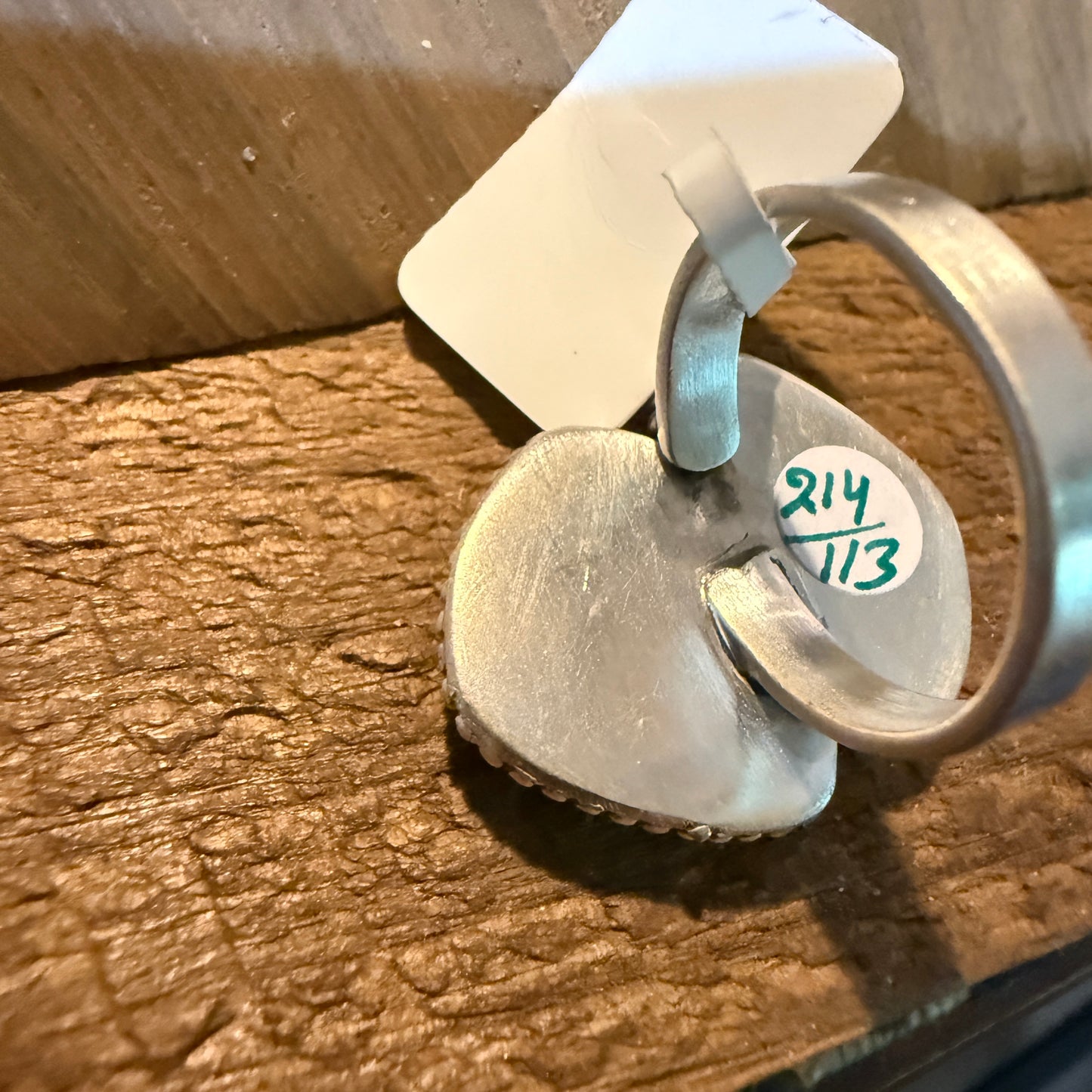 Mohave Style Pilot Mountain Turquoise Gemstone Adjustable Ring Sterling Silver