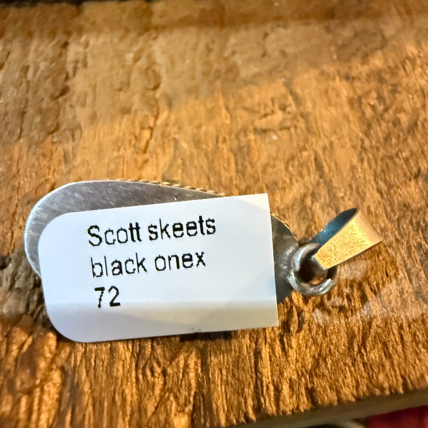 Signed Scott Skeets Black Onyx Pendant In Sterling Silver