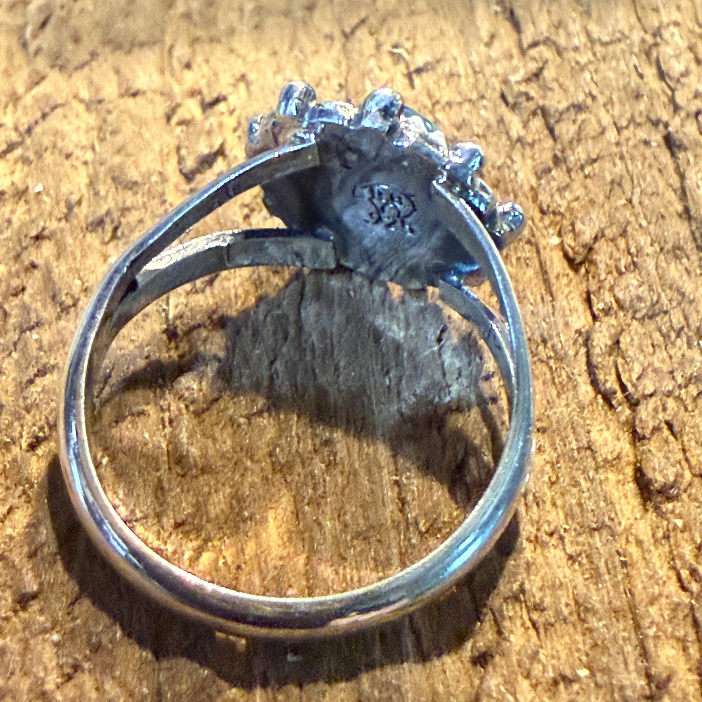Navajo Kingman Turquoise Ring Sterling Silver Size 7 Theresa Smith