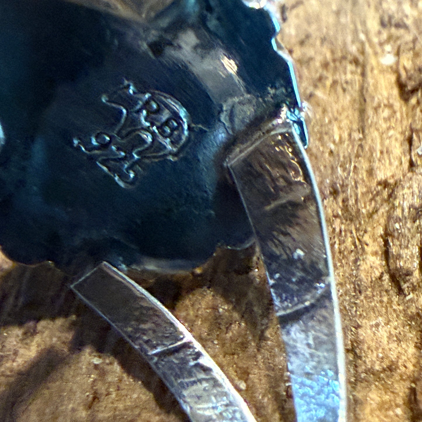Navajo Kingman Turquoise Ring Sterling Silver Size 7 Theresa Smith