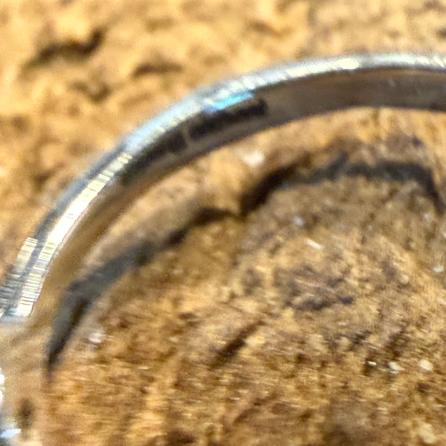 Kingman Turquoise Sterling Silver Stacking Ring Size 6