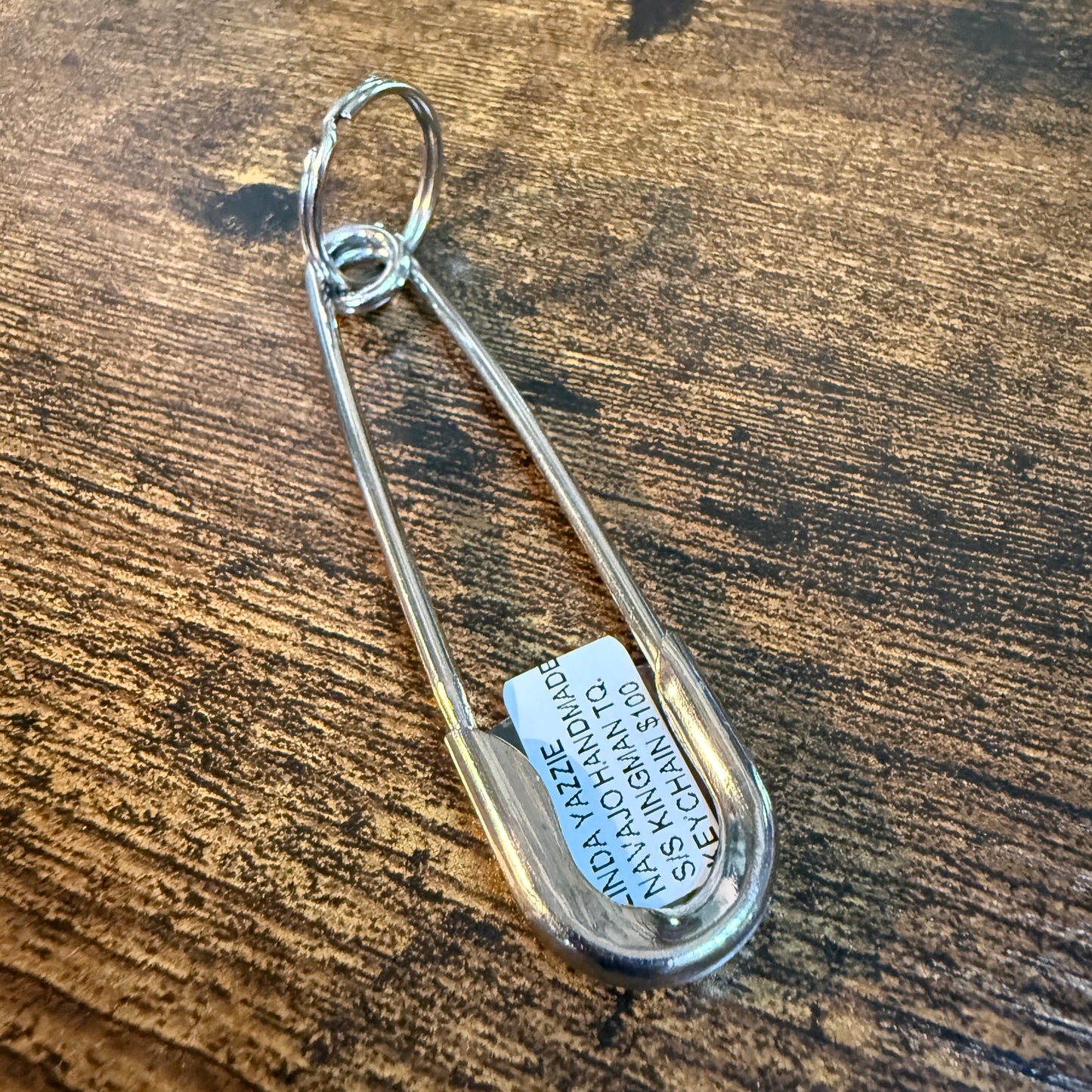 Linda Yazzie Native Kingman Turquoise Sterling Silver Keychain