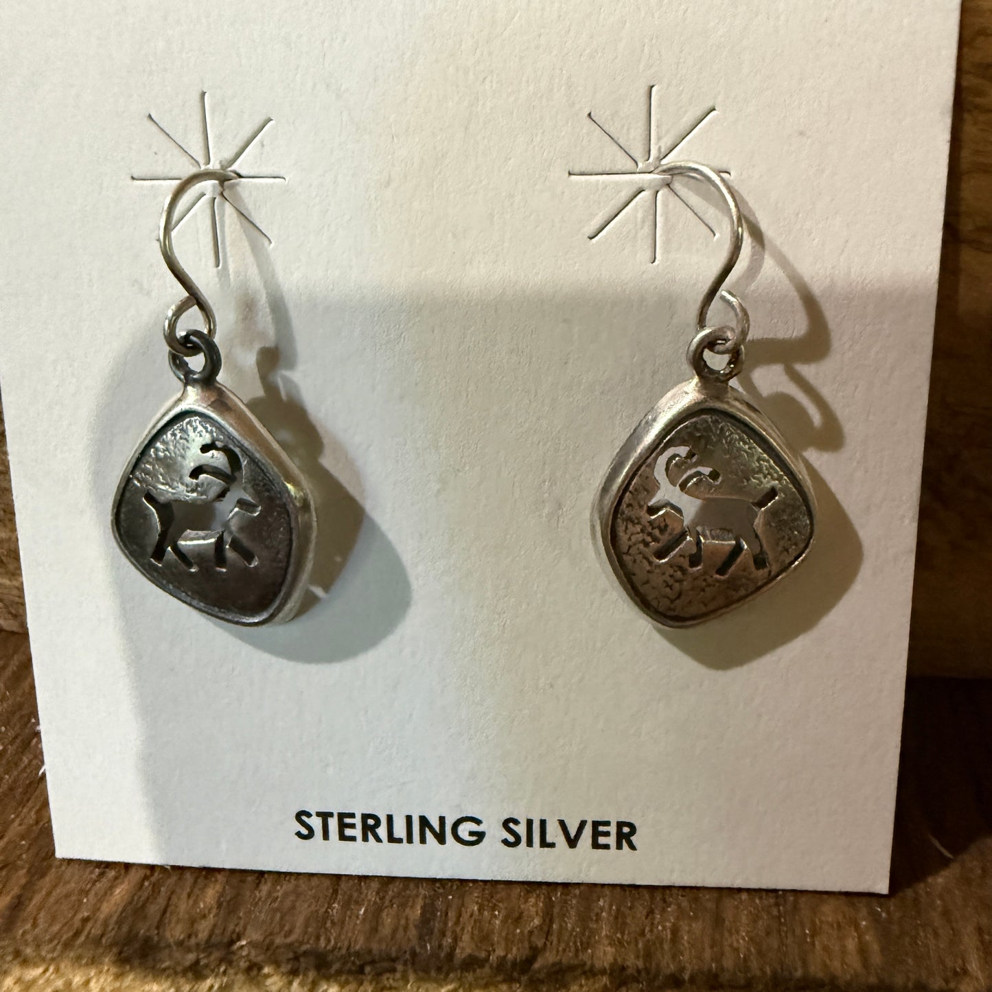 Nava Jo Handmade Shirley Henry Sterling Silver Drop Earrings 1.5 Inch